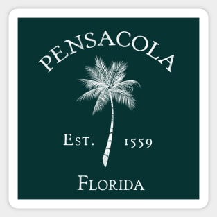 Pensacola Florida Vintage Palm Sticker